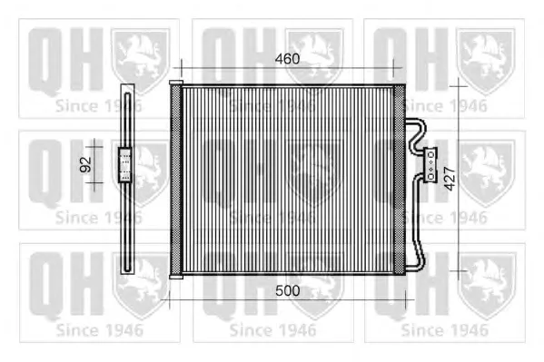 QCN138 QUINTON HAZELL Радиатор кондиционера (фото 1)