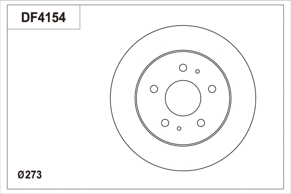 DF4154 TRW Тормозной диск (фото 2)