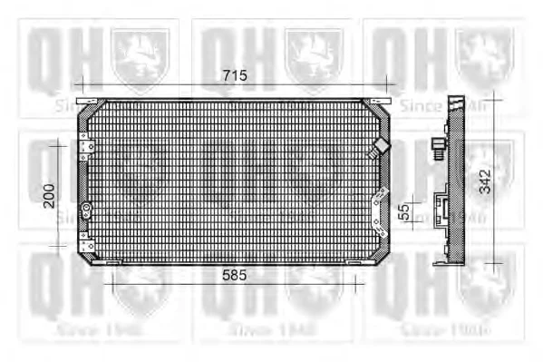 QCN167 QUINTON HAZELL Радиатор кондиционера (фото 1)