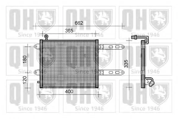 QCN169 QUINTON HAZELL Радиатор кондиционера (фото 1)