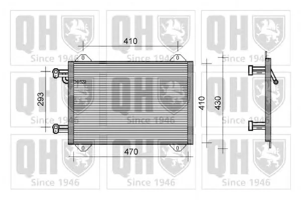 QCN193 QUINTON HAZELL Радиатор кондиционера (фото 1)
