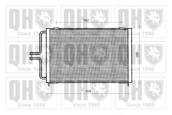 QCN20 QUINTON HAZELL Радиатор кондиционера (фото 1)