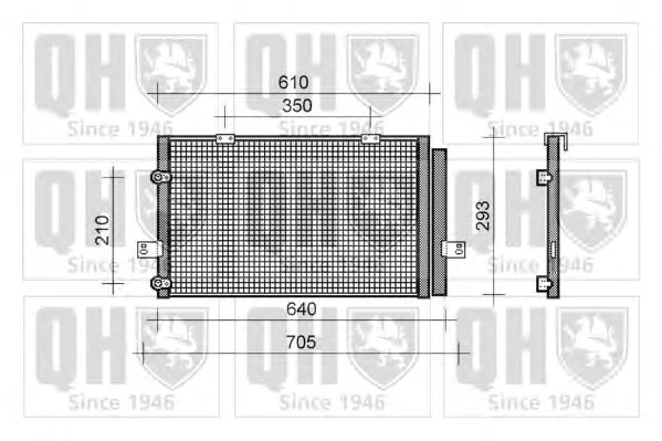 QCN204 QUINTON HAZELL Радиатор кондиционера (фото 1)