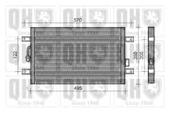 QCN251 QUINTON HAZELL Радиатор кондиционера (фото 1)