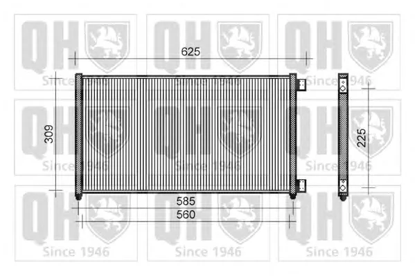 QCN268 QUINTON HAZELL Радиатор кондиционера (фото 1)