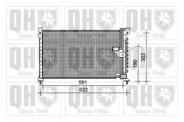 QCN272 QUINTON HAZELL Радиатор кондиционера (фото 1)