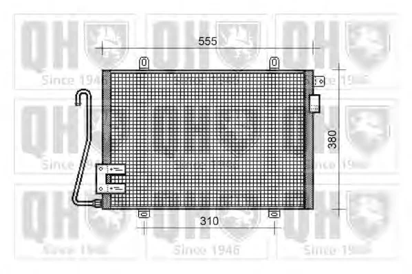 QCN28 QUINTON HAZELL Радиатор кондиционера (фото 1)
