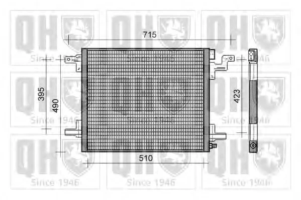 QCN293 QUINTON HAZELL Радиатор кондиционера (фото 1)