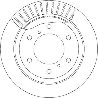 DF7061S TRW Тормозной диск (фото 2)
