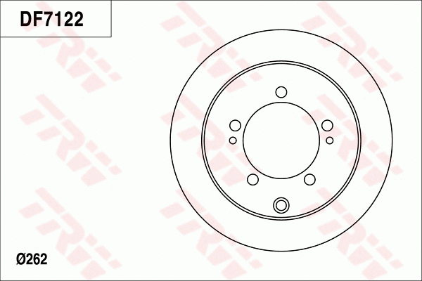 DF7122 TRW Тормозной диск (фото 1)