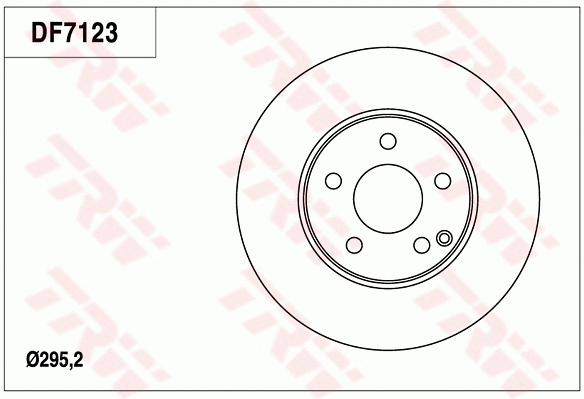 DF7123 TRW Тормозной диск (фото 1)