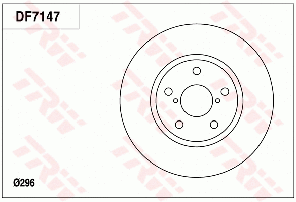 DF7147 TRW Тормозной диск (фото 1)