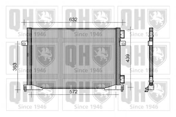QCN371 QUINTON HAZELL Радиатор кондиционера (фото 1)