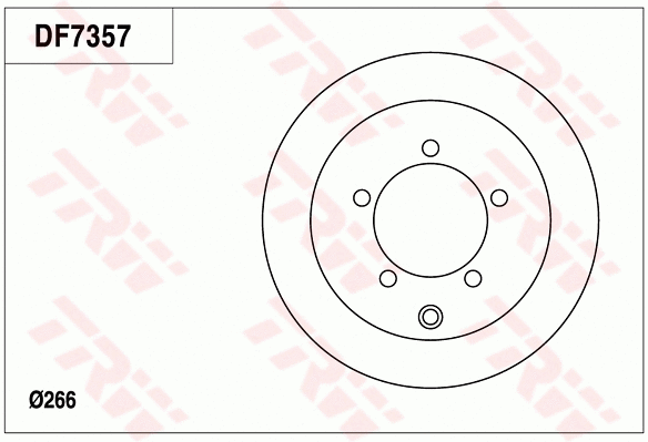 DF7357 TRW Тормозной диск (фото 1)