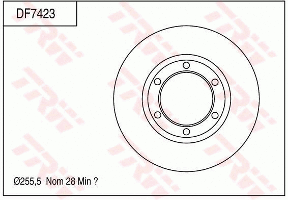 DF7423 TRW Тормозной диск (фото 1)