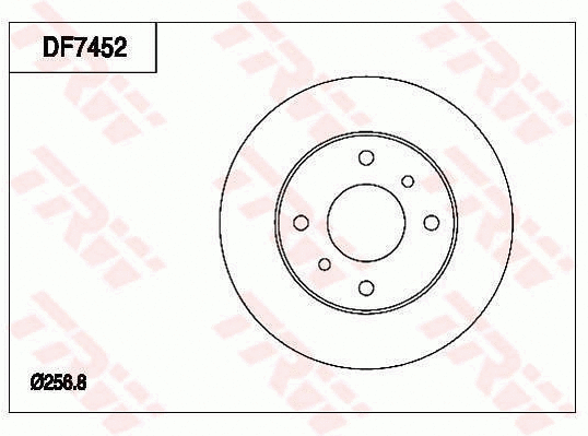 DF7452 TRW Тормозной диск (фото 1)