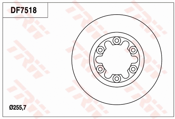DF7518 TRW Тормозной диск (фото 1)