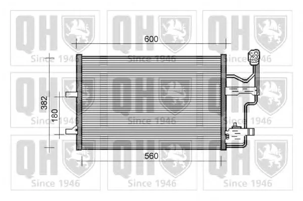 QCN393 QUINTON HAZELL Радиатор кондиционера (фото 1)