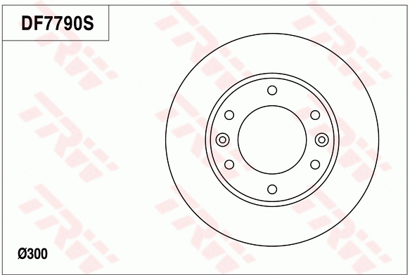 DF7790 TRW Тормозной диск (фото 1)