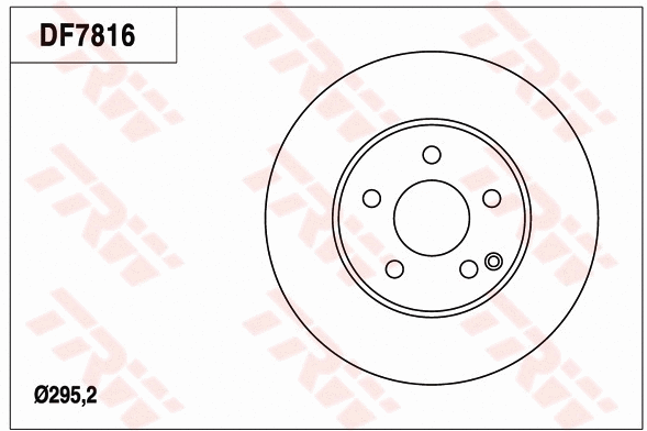 DF7816 TRW Тормозной диск (фото 1)
