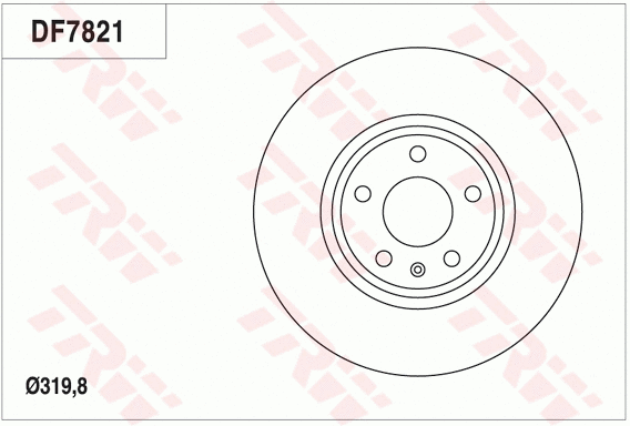 DF7821 TRW Тормозной диск (фото 1)
