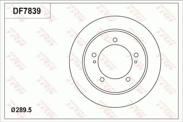 DF7839 TRW Тормозной диск (фото 1)