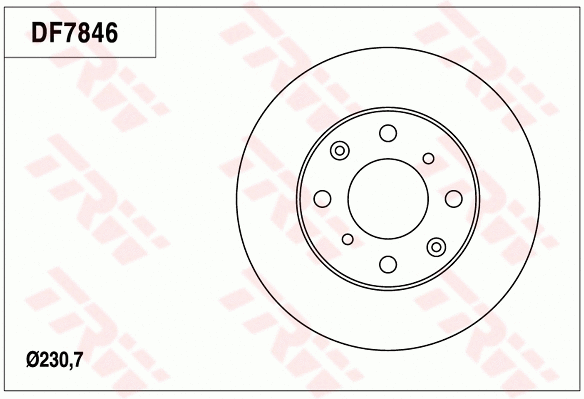 DF7846 TRW Тормозной диск (фото 1)