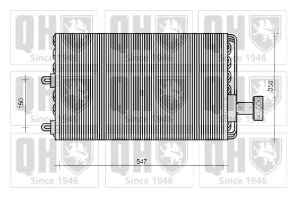 QCN4 QUINTON HAZELL Радиатор кондиционера (фото 1)