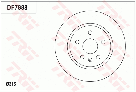 DF7888 TRW Тормозной диск (фото 1)