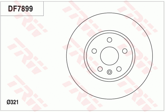 DF7899 TRW Тормозной диск (фото 1)