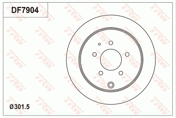 DF7904 TRW Тормозной диск (фото 1)