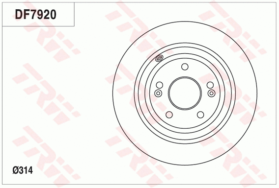 DF7920 TRW Тормозной диск (фото 1)