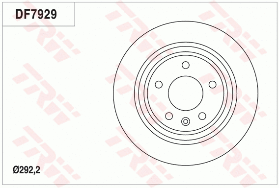 DF7929 TRW Тормозной диск (фото 1)