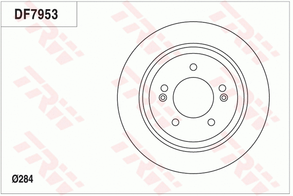 DF7953 TRW Тормозной диск (фото 1)