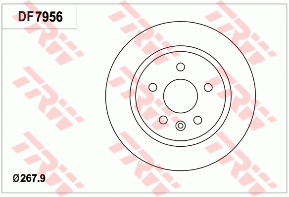 DF7956 TRW Тормозной диск (фото 1)