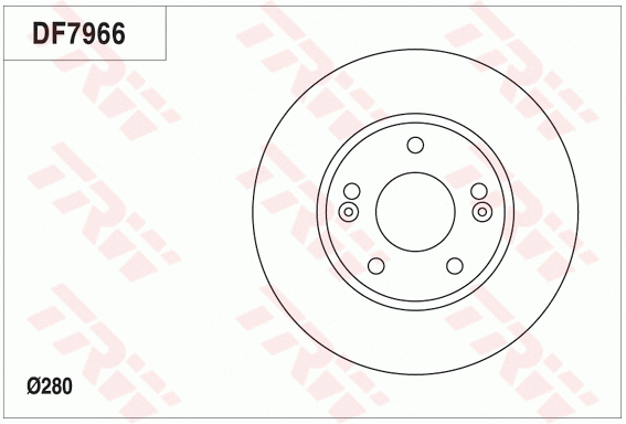 DF7966 TRW Тормозной диск (фото 1)