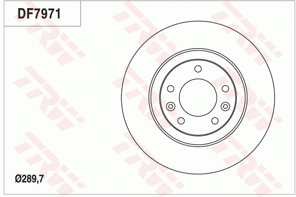 DF7971 TRW Тормозной диск (фото 1)