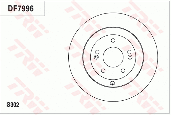 DF7996 TRW Тормозной диск (фото 1)