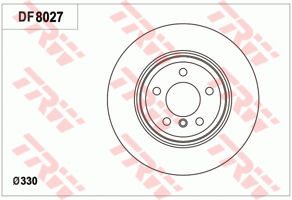 DF8027 TRW Тормозной диск (фото 1)