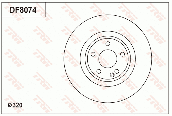 DF8074S TRW Тормозной диск (фото 1)