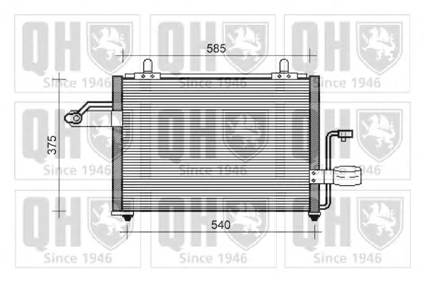 QCN419 QUINTON HAZELL Радиатор кондиционера (фото 1)