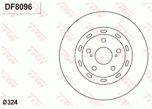 DF8096 TRW Тормозной диск (фото 1)