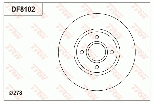 DF8102 TRW Тормозной диск (фото 1)