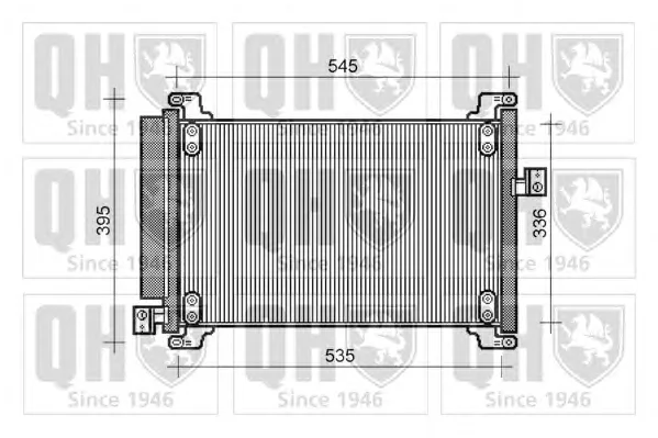 QCN421 QUINTON HAZELL Радиатор кондиционера (фото 1)