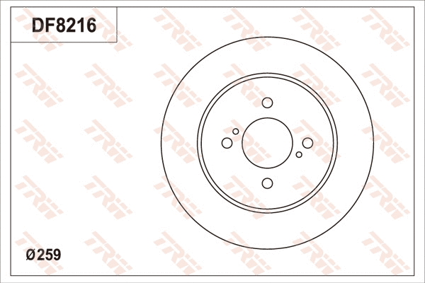 DF8216 TRW Тормозной диск (фото 1)