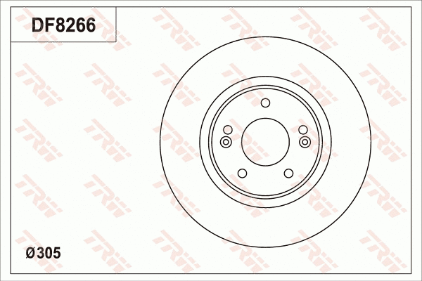 DF8266S TRW Тормозной диск (фото 1)