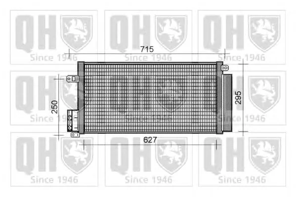 QCN456 QUINTON HAZELL Радиатор кондиционера (фото 1)