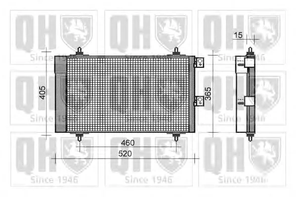QCN459 QUINTON HAZELL Радиатор кондиционера (фото 1)