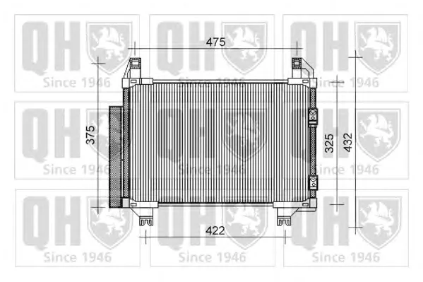 QCN473 QUINTON HAZELL Радиатор кондиционера (фото 1)