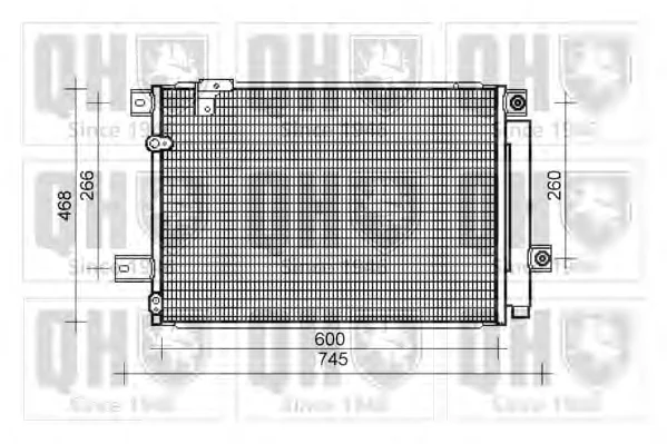 QCN478 QUINTON HAZELL Радиатор кондиционера (фото 1)